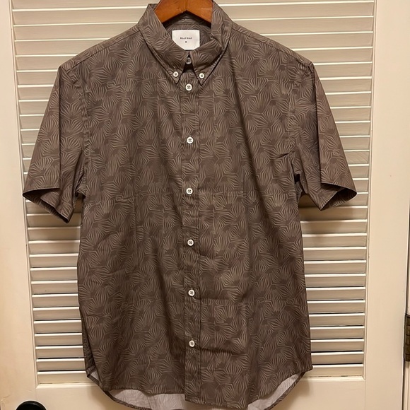 14. Billy Reid Murphy Mens Dress Shirt in Olive - Picture 3 of 17